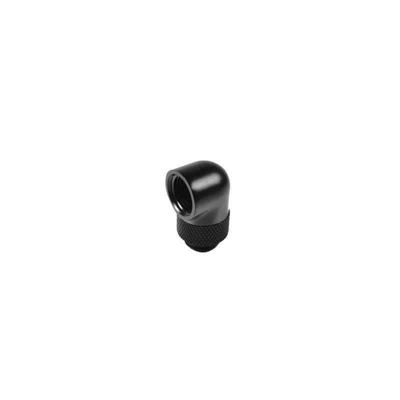 BARROW ADATTATORE 90° RUOTABILE G1/4 M/F BLACK
