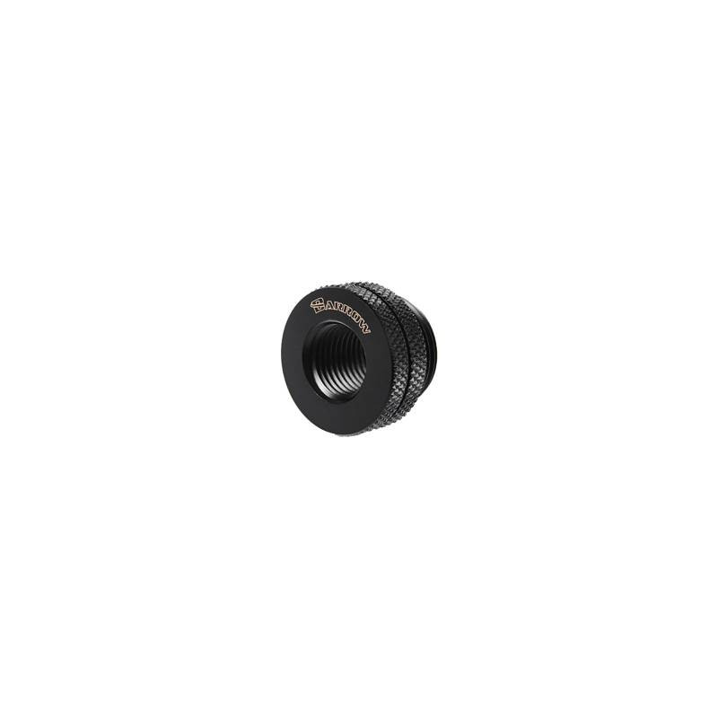 BARROW RACCORDO PASS-THROUGH TUBO RIGIDO 12MM 1/4 BLACK