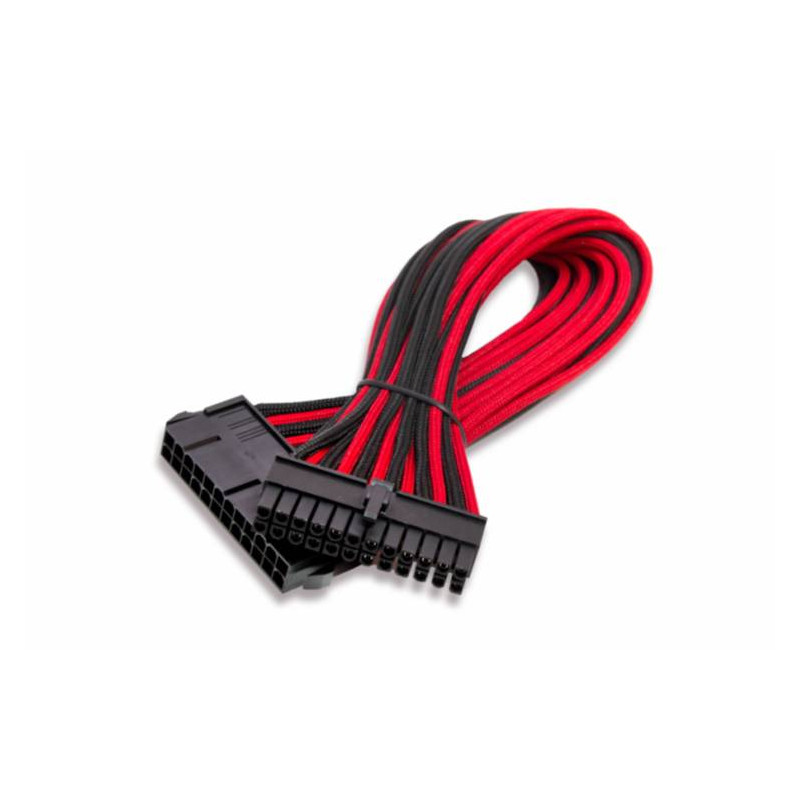 ITEK PROLUNGA SLEEVED 24 PIN PER SCHEDE MADRI 30CM BLACK/RED