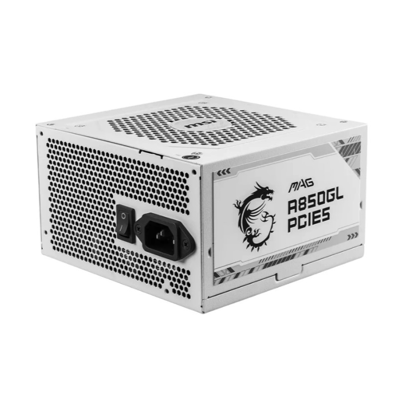 MSI ALIMENTATORE 850W A850GL PCIE5 MODULAR GOLD WHITE