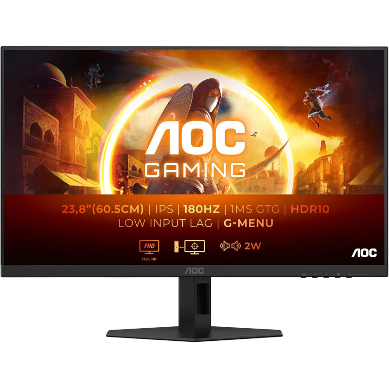 AOC 24' GAMING 24G4XE FHD IPS 180HZ CASSE