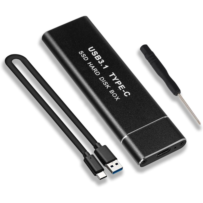 BOX ESTERNO SSD M.2 NVME USB 3.1