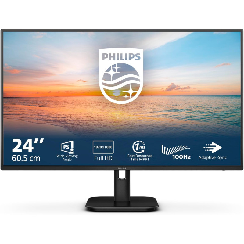PHILIPS 24' 24E1N1100A VGA HDMI 100HZ CASSE