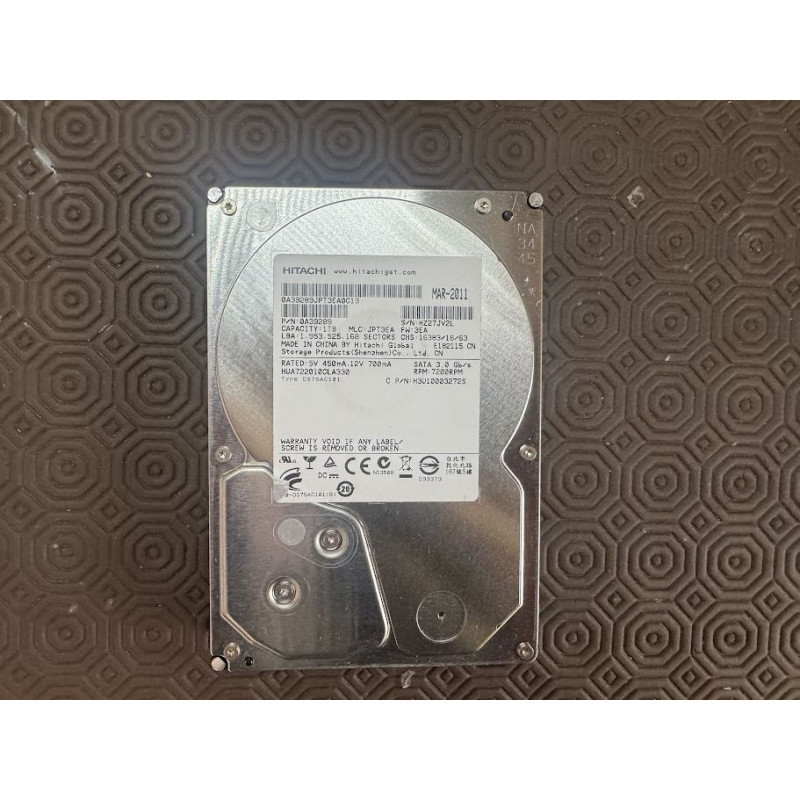 HITACHI 1TB 3,5 SATA 7200RPM - USATO GARANTITO