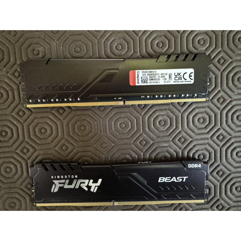 KINGSTON DDR4 16GB (2X8GB) 3200MHZ  - USATO GARANTITO