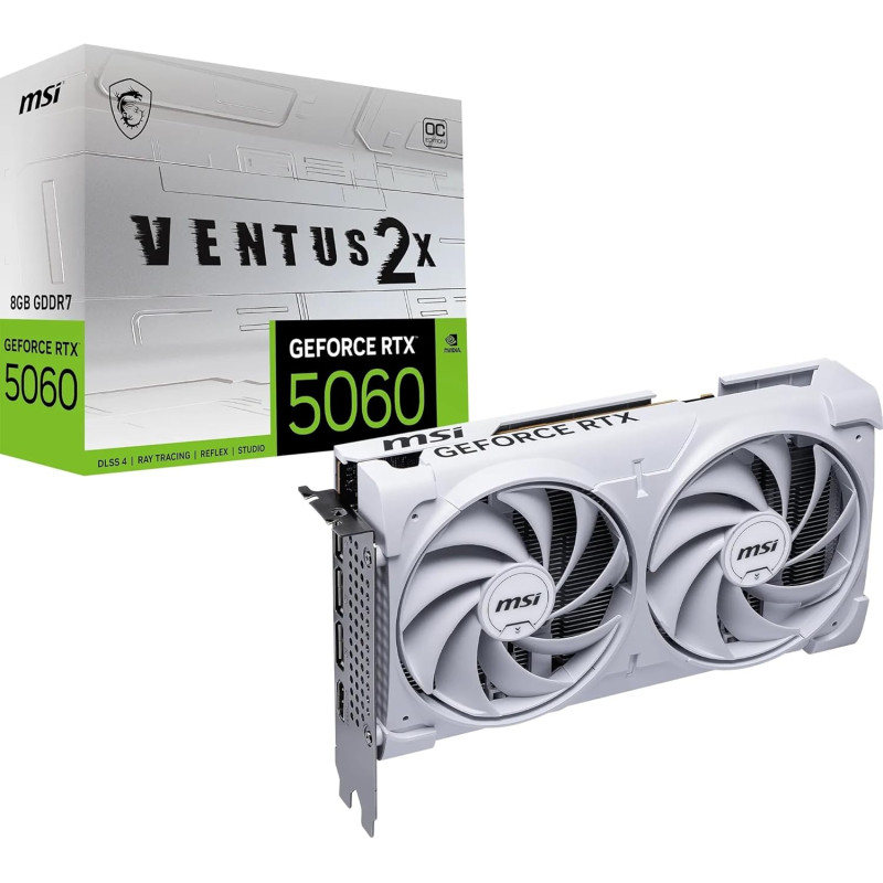 MSI GEFORCE 5060 RTX VENTUS 2X OC 8GB WHITE PCI-E