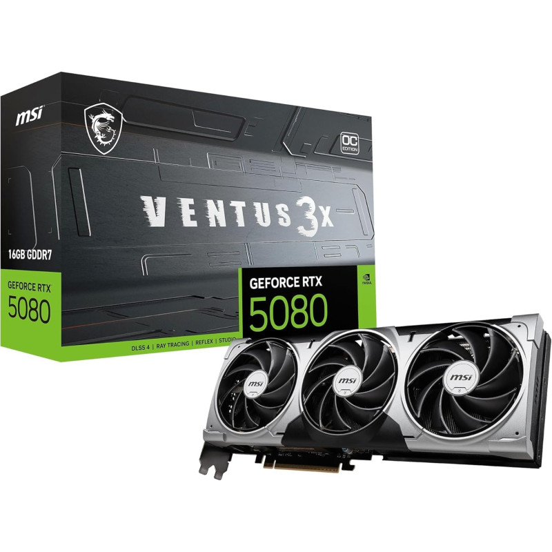 MSI GEFORCE 5080 RTX VENTUS 3X OC PLUS 16GB PCI-E