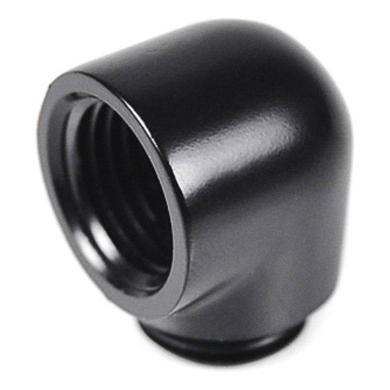 BARROW ADATTATORE 90° 14MM  G1/4 BLACK M/F
