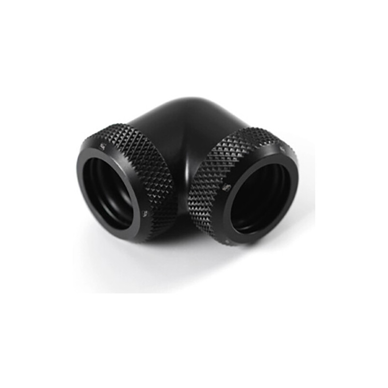 BARROW CONNETTORE 90° 14MM TUBO RIGIDO F/F BLACK