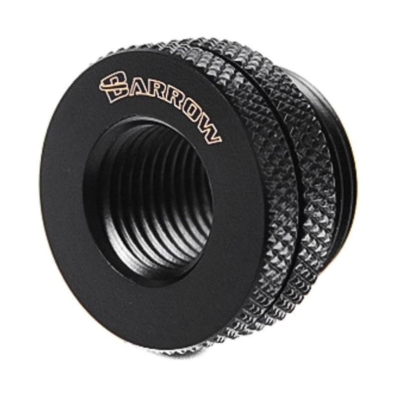 BARROW RACCORDO PASS-THROUGH TUBO RIGIDO 12MM 1/4 BLACK