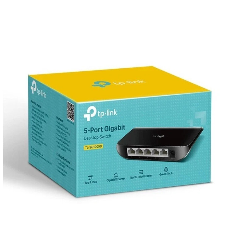 TP-LINK HUB/SWITCH 10/100/1000 5PT TL-SG1005D